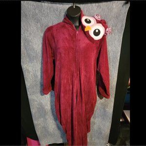 2XL Womens Owl Adult Onesie Union Suit